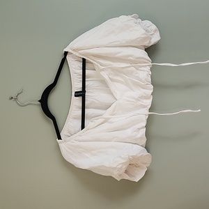 Crop Puffy Sleeves Princess Off Shoulder Top